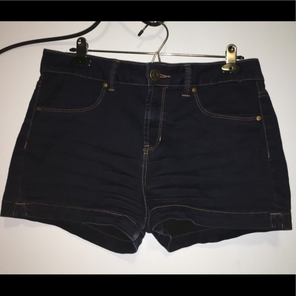 high waisted jean shorts